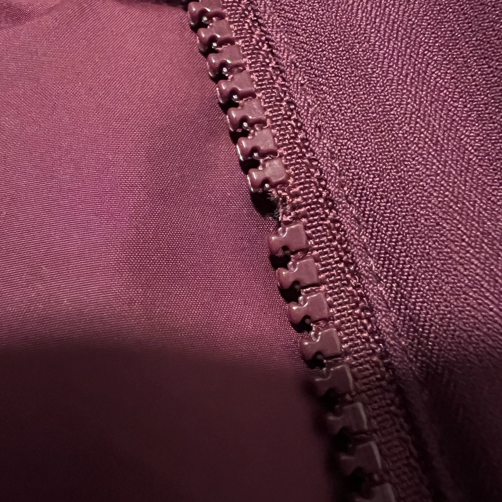 The North Face Women's Burgundy Fur Hooded Jacket - Picture 7 of 8